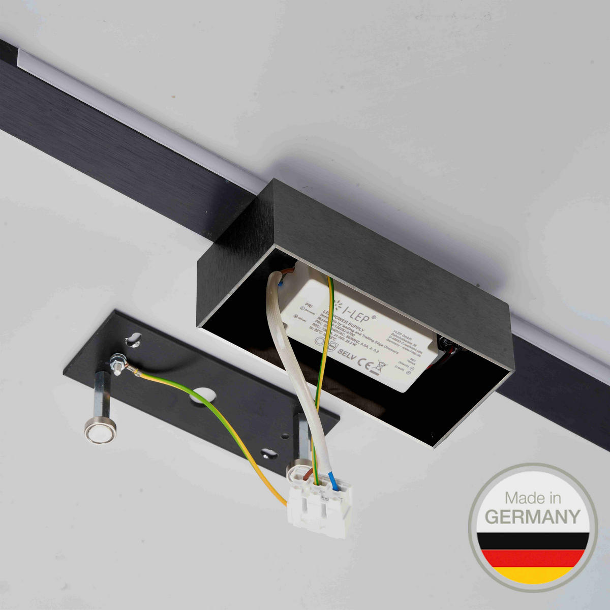 LED-WANDLEUCHTE 650   - Schwarz, Design, Metall (6/44/6cm) - Ambiente