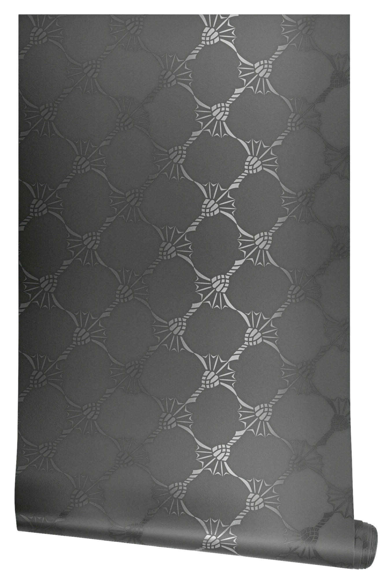 VLIESTAPETE 10.05 m J! CORNFLOWER  - Anthrazit, Design, Textil (53/1005cm) - Joop!
