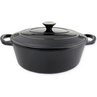 PLITKA ŠERPA  4.3 l  - crna, Osnovno, metal (36,5cm)