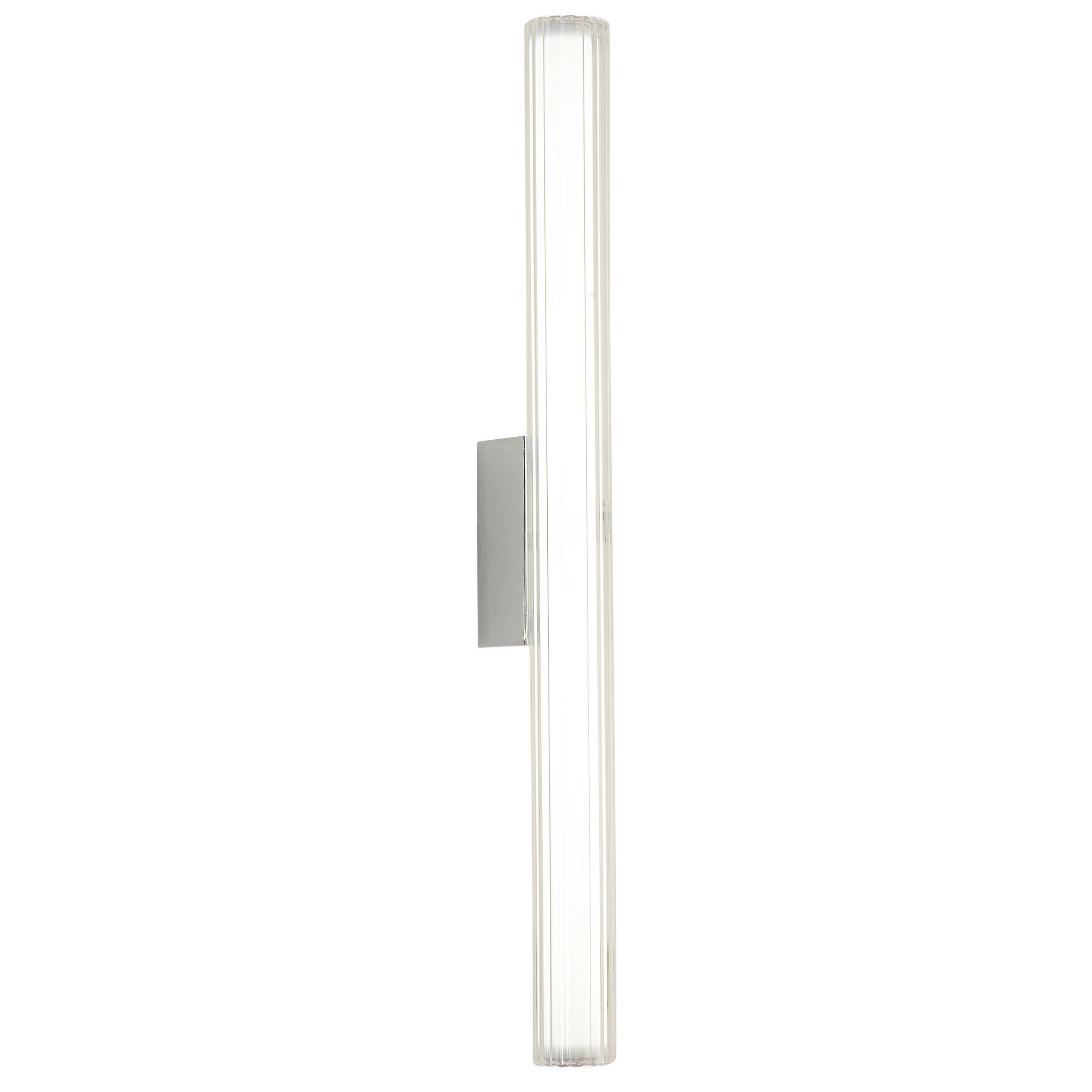 LED-WANDLEUCHTE Linea  61/6/11.5 cm  - Chromfarben, Design, Glas (61/6/11.5cm)