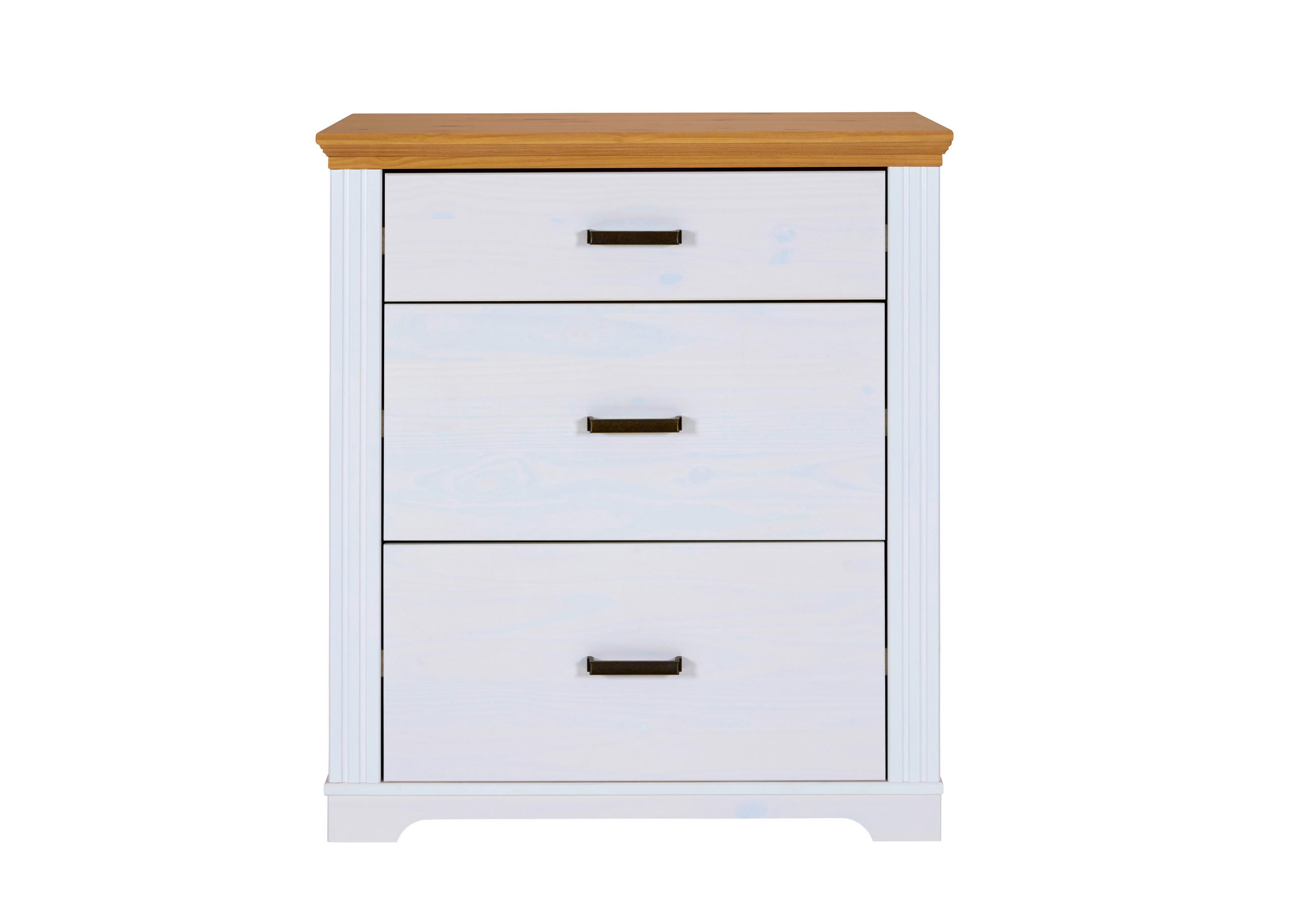 KOMODA   93/104/48 cm   bijela, hrast Artisan  - bijela/hrast Artisan, Moderno, drvni materijal/metal (93/104/48cm) - Landscape