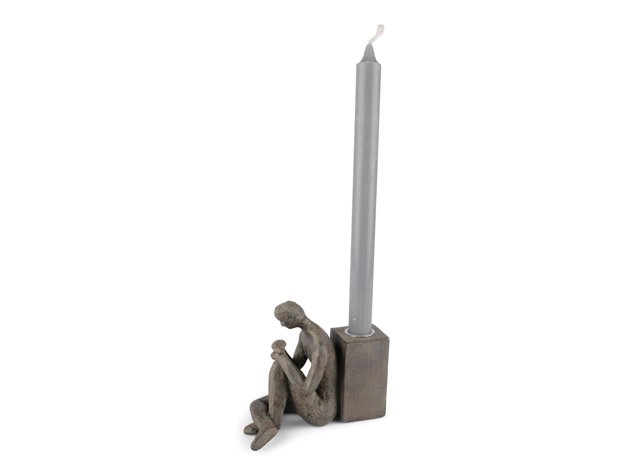 LJUSSTAKE  - brun, Basics, keramik (8,5/12/13,5cm)