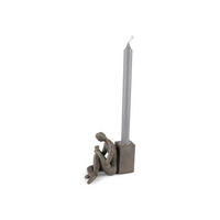 LJUSSTAKE  - brun, Basics, keramik (8,5/12/13,5cm)