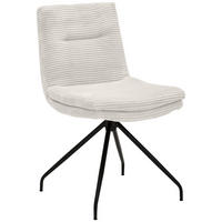 STUHL - Creme/Schwarz, Design, Textil/Metall (50/85/64cm) - Musterring
