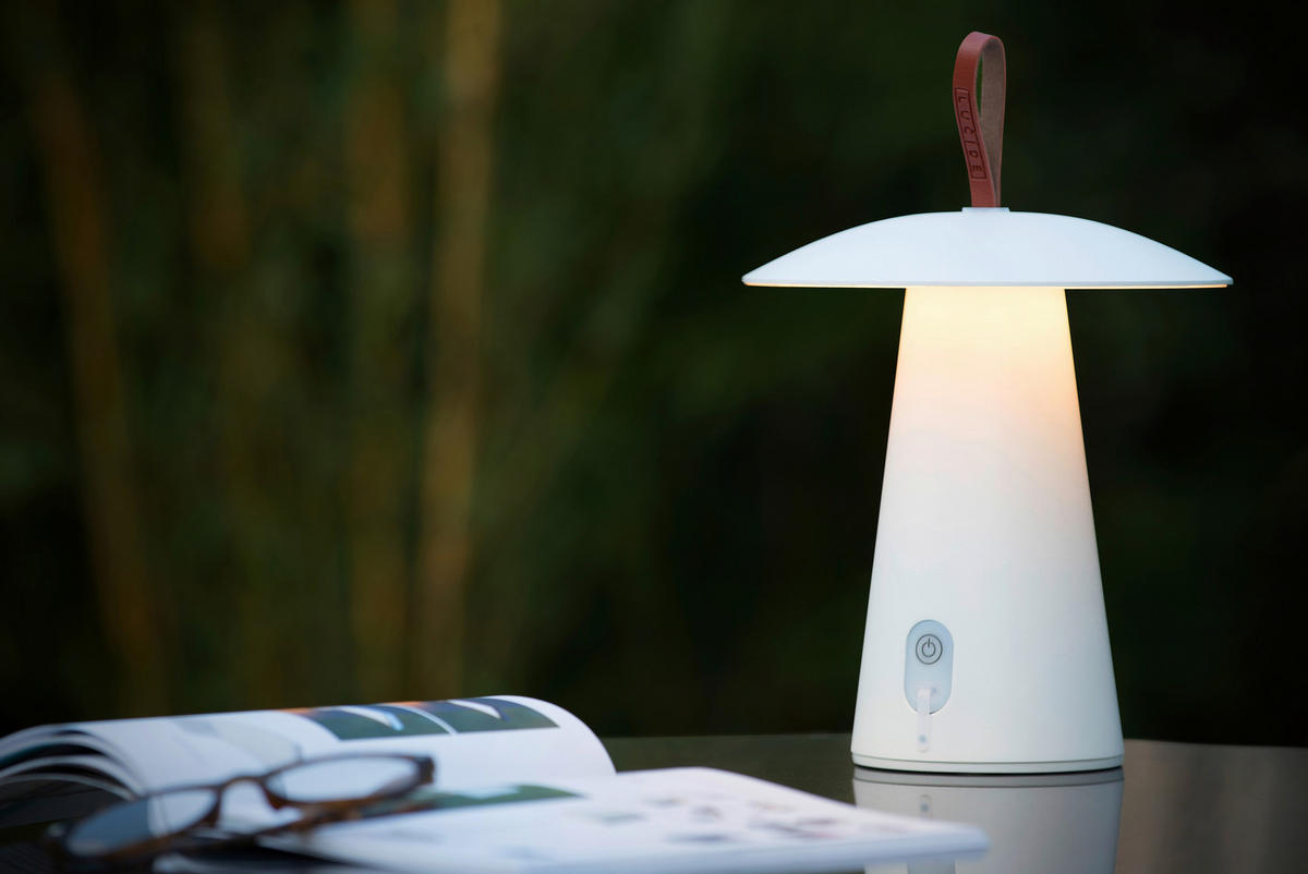 LED-AUßENLEUCHTE La Donna 19.7/19.7/29.2 cm   - Weiß, KONVENTIONELL, Metall (19.7/19.7/29.2cm) - Lucide