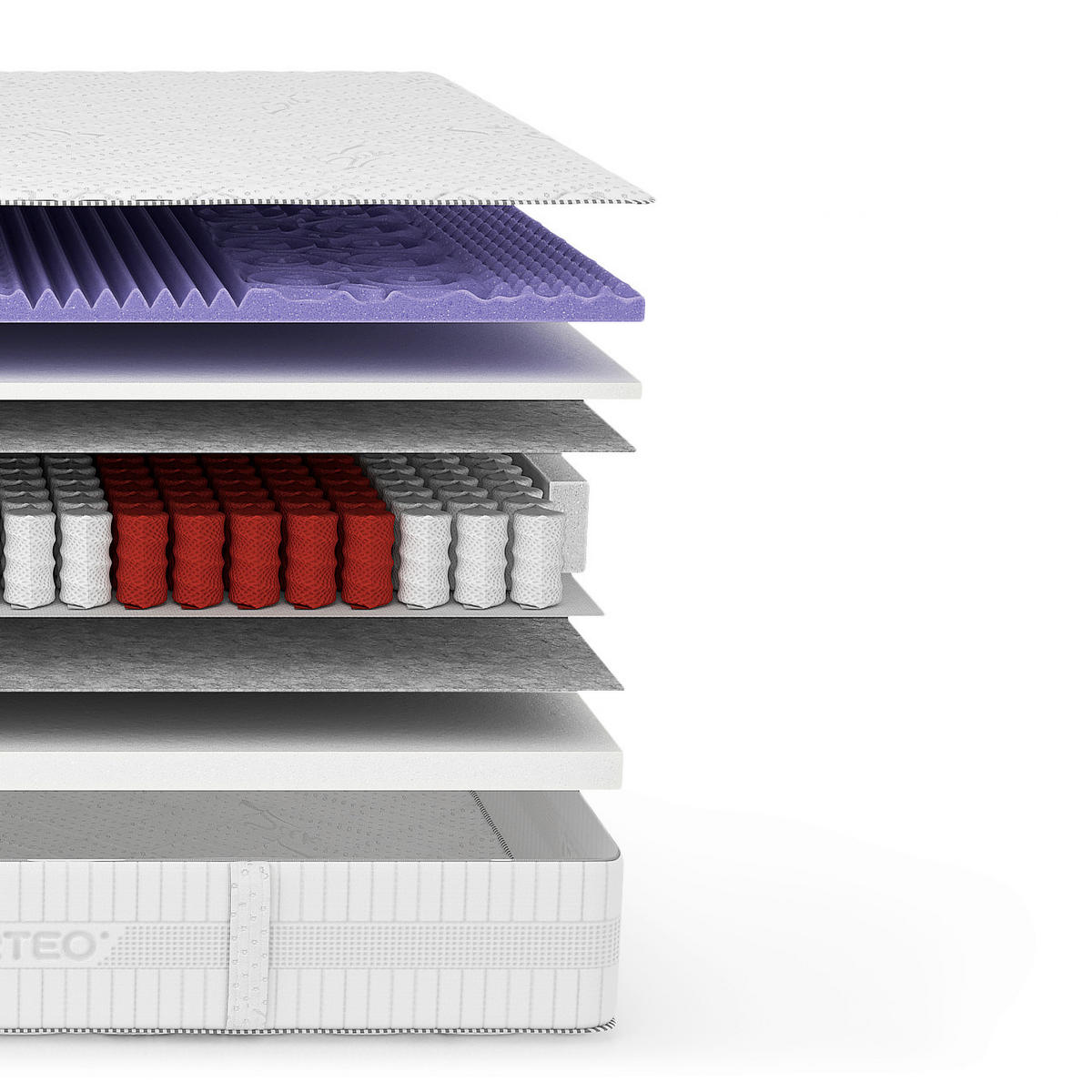 TASCHENFEDERKERNMATRATZE Magic H3/H4, 80/200 cm, Höhe ca.: 24 cm, H3 + H4 = fest + sehr fest, 7-Zonen - Basics, Textil (80/200cm) - Livetastic