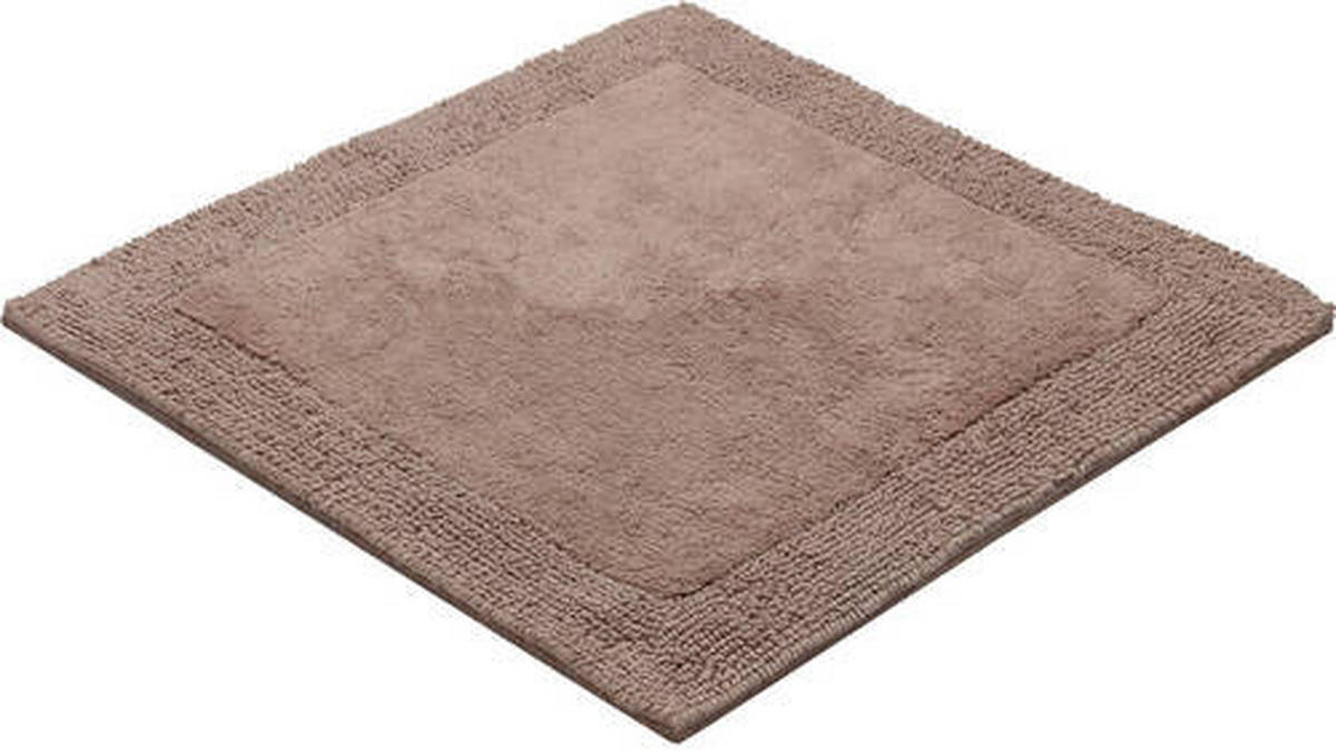 PREDLOŽKA PRED BIDET, 60/60 cm - sivohnedá, Basics, textil/plast (60/60cm) - Grund