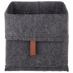 REGALKORB   - Dunkelgrau/Braun, Trend, Textil (19/18/19cm) - Landscape