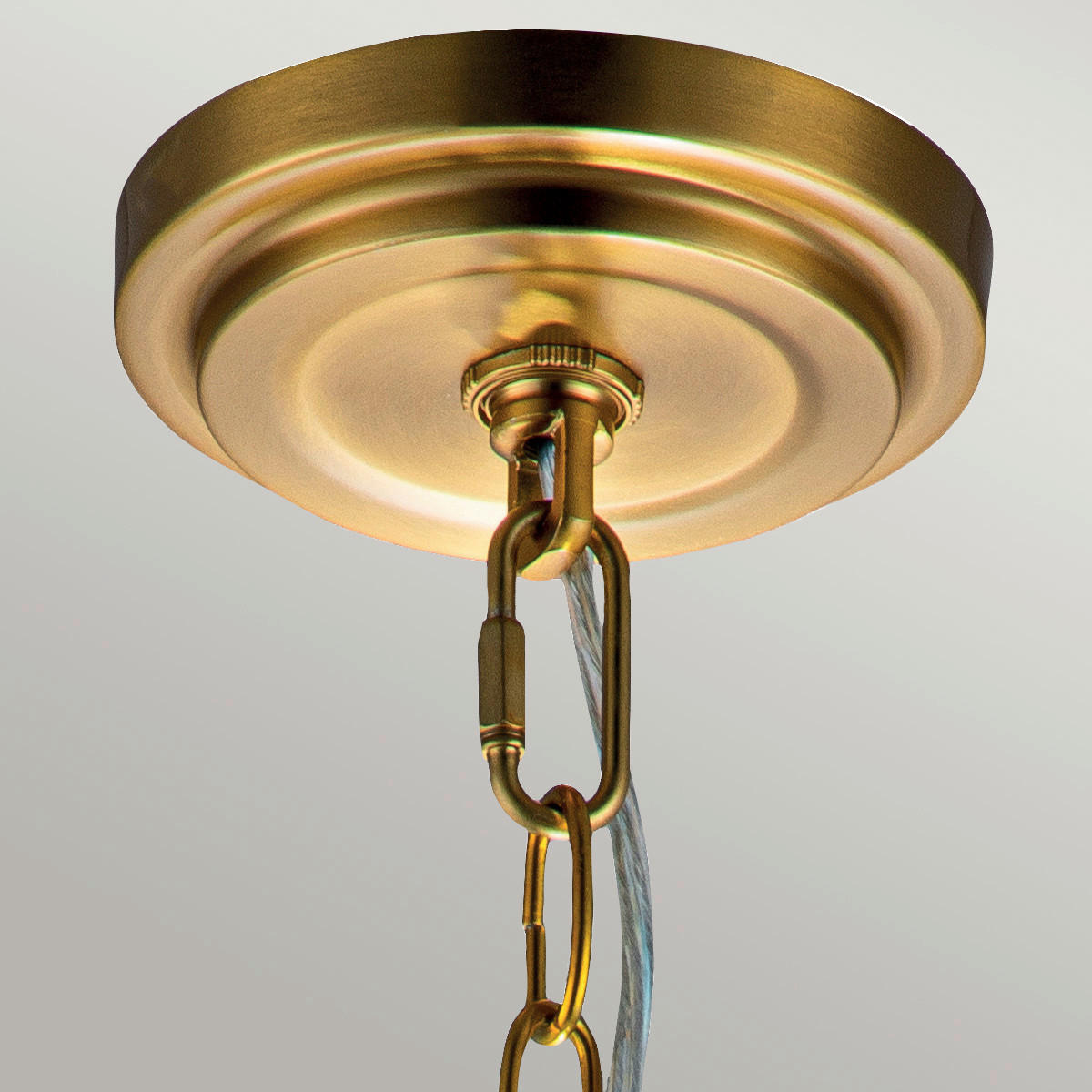 HÄNGELEUCHTE 21.6/44.5 cm    - Messingfarben, Konventionell, Glas/Metall (21.6/44.5cm) - Elstead Lighting