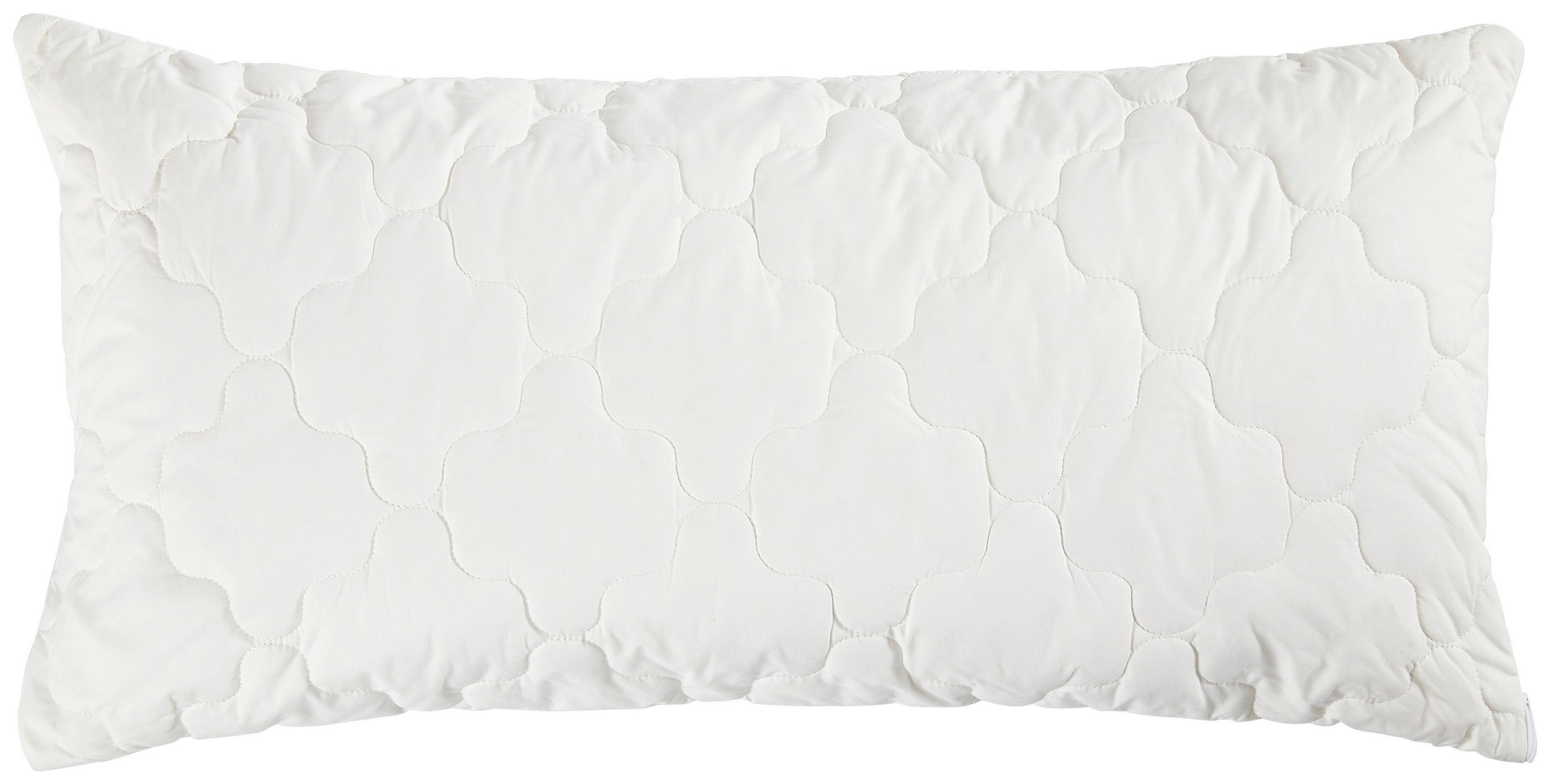 KOPFKISSEN  GOTS  40/80 cm       - Weiß, Textil (40/80cm) - Bio:Vio