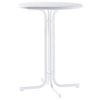 GARTENKLAPPTISCH Metall  - Weiß, Basics, Kunststoff/Metall (86/86/112cm) - Sieger
