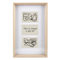 RAM ZA VIŠE SLIKA       28/45/4 cm   - prirodna boja, Osnovno, papir/staklo (28/45/4cm) - Monee