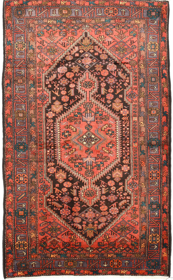ORIJENTALNI TEPIH  višebojna, crvena     - višebojna/crvena, Konvencionalno, prirodni materijali (60/90cm)
