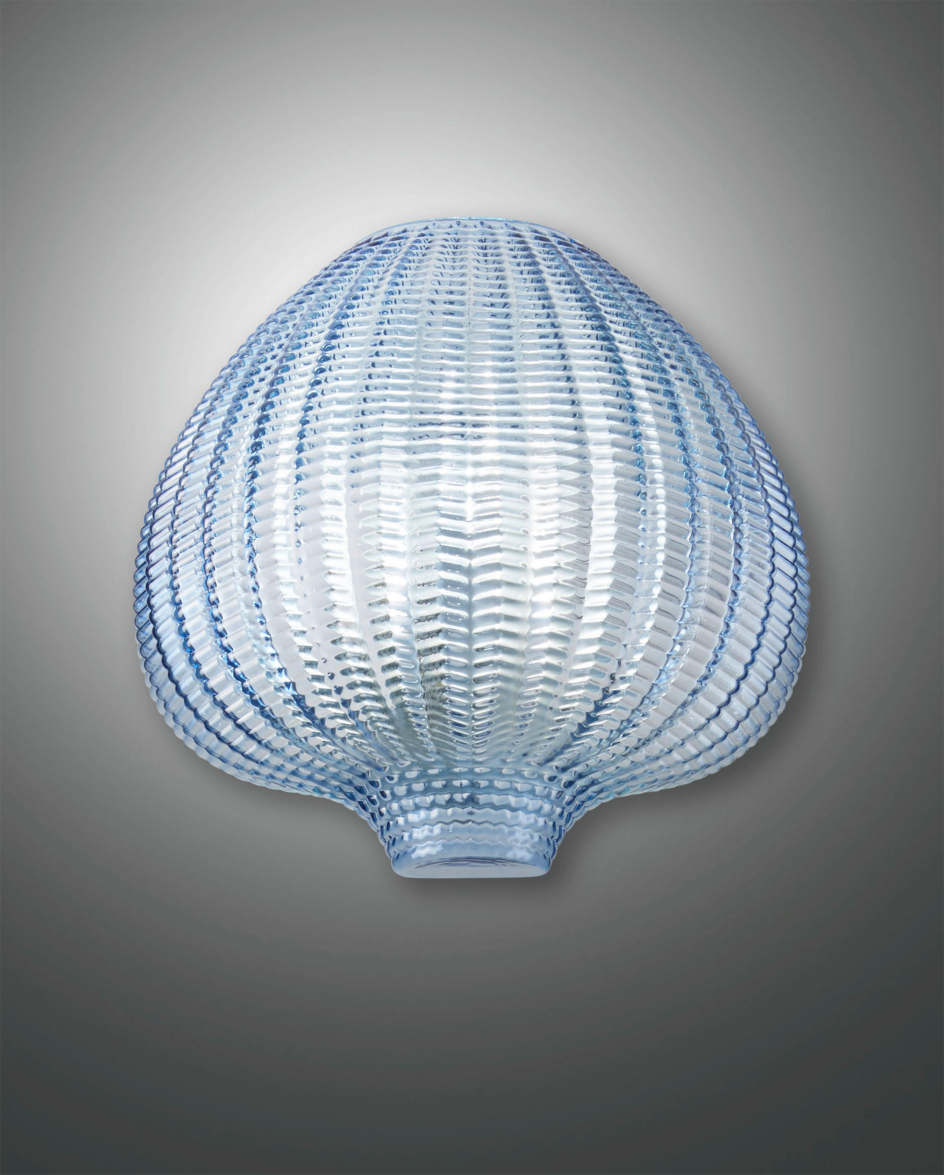 WANDLEUCHTE Olbia 26/25/15 cm   - Blau, Design, Glas/Metall (26/25/15cm) - Fabas Luce