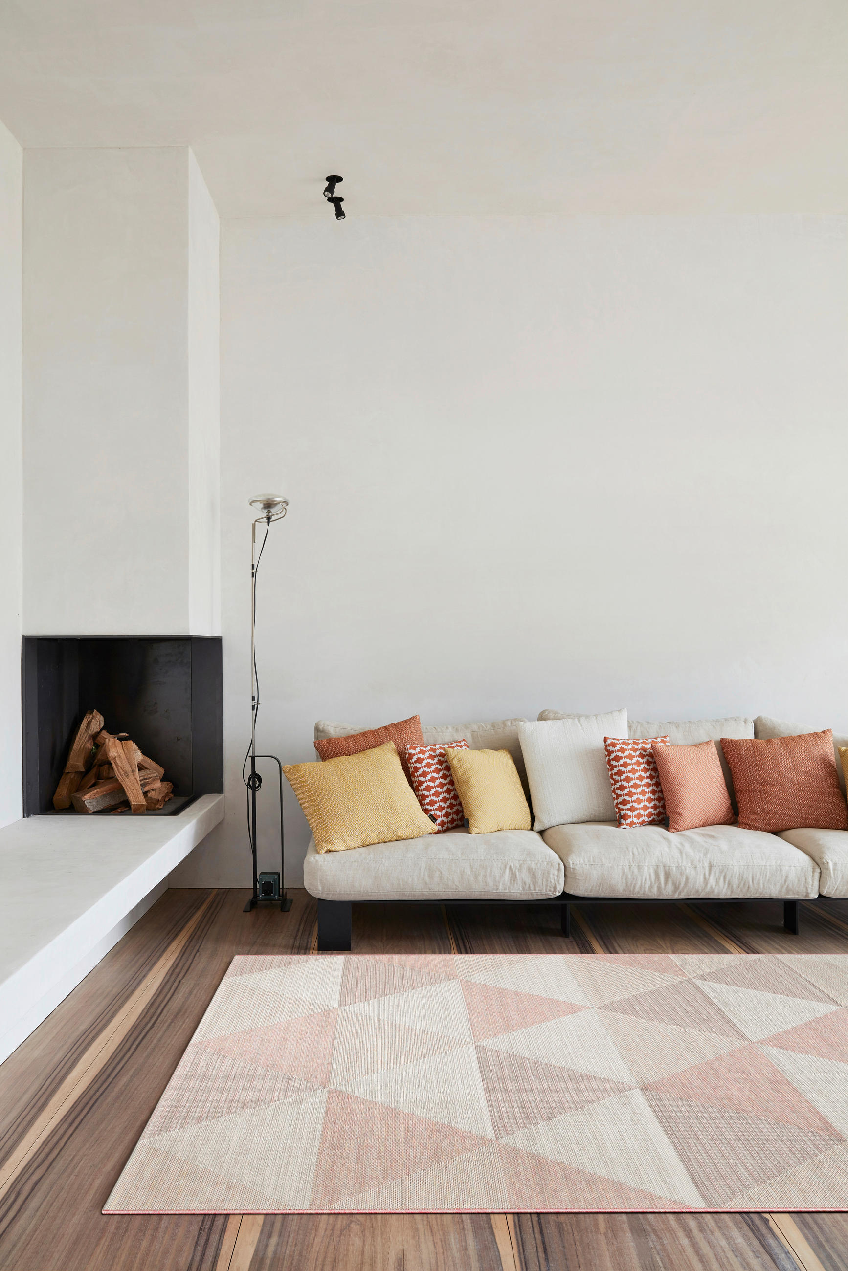 FLACHWEBETEPPICH 80/150 cm Amalfi Rosa, Weiß, Hellrosa  - Hellrosa/Rosa, Trend, Textil (80/150cm)