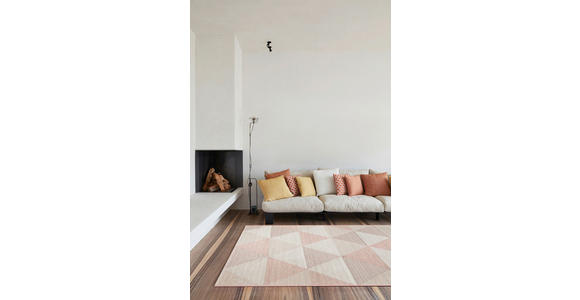 FLACHWEBETEPPICH 80/150 cm Amalfi  - Hellrosa/Rosa, Trend, Textil (80/150cm) - Novel