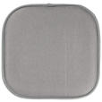 SITZKISSEN  40/40 cm   - Silberfarben, Textil (40/40cm) - Novel
