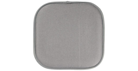 SITZKISSEN  40/40 cm   - Silberfarben, Textil (40/40cm) - Novel