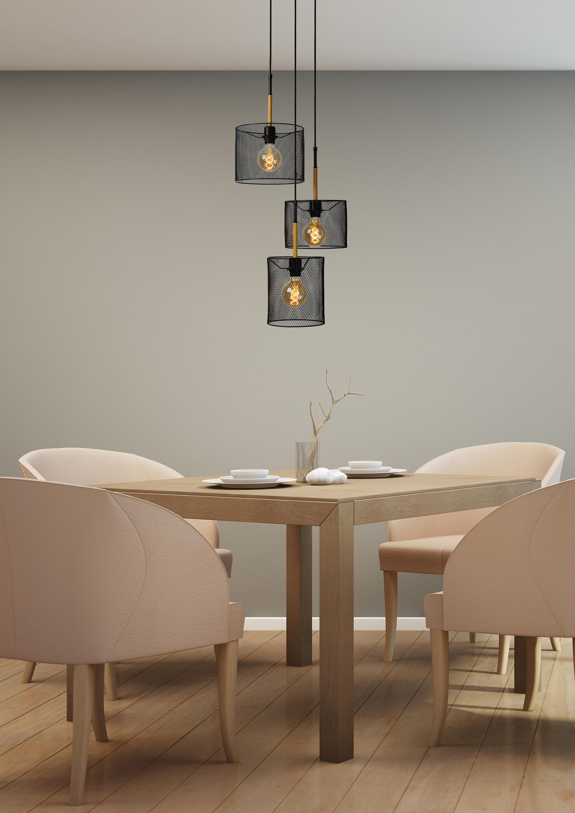 HÄNGELEUCHTE 46/150 cm  - Schwarz, Basics, Metall (46/150cm) - Lucide