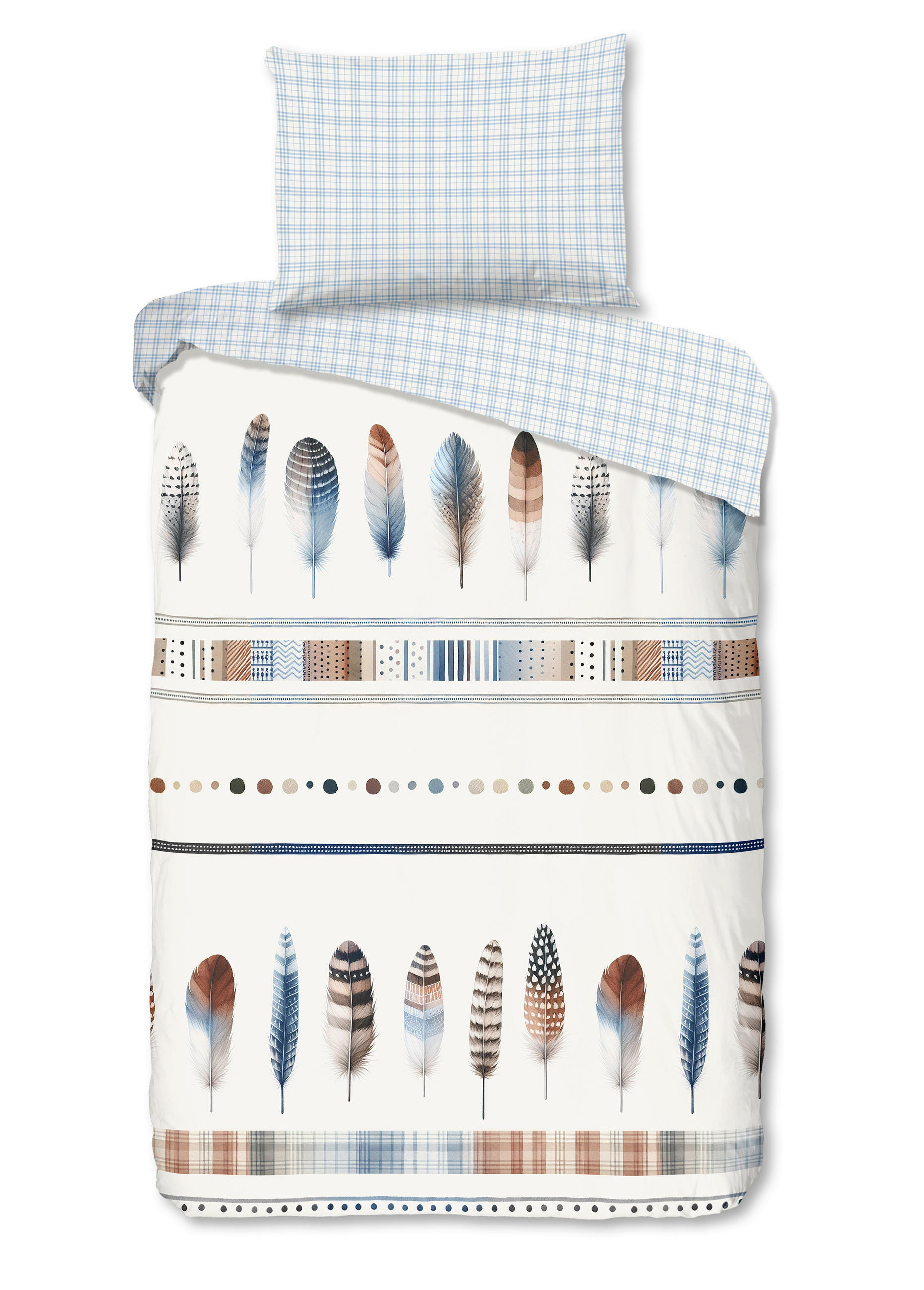 KINDERBETTWÄSCHE 140/200 cm  - Rostfarben/Multicolor, Basics, Textil (140/200cm)