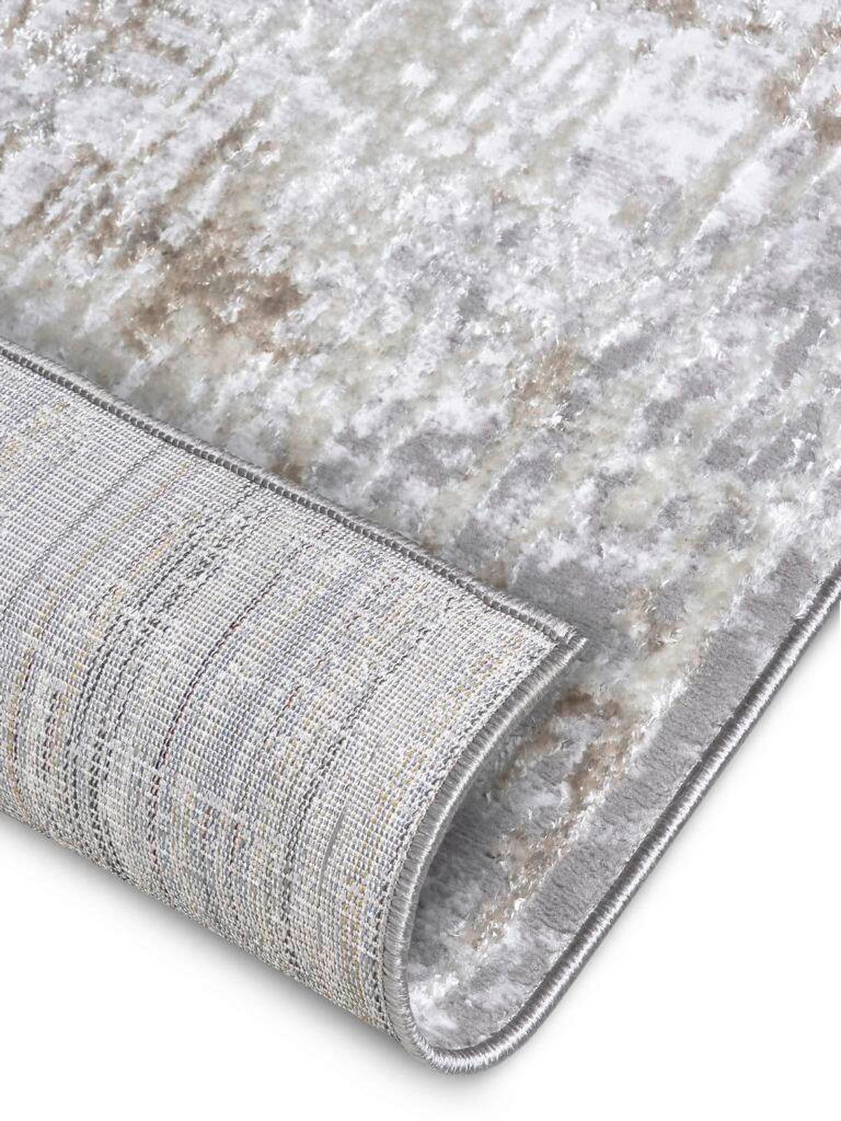 VINTAGE-TEPPICH 200/280 cm Shine Creme, Grau  - Creme/Grau, Design, Kunststoff (200/280cm)