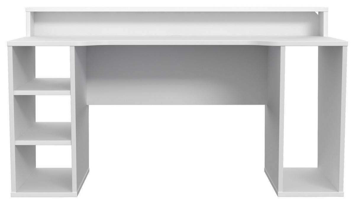 COMPUTERTISCH Weiß  - Weiß, MODERN, Holzwerkstoff/Kunststoff (160/72/91cm) - MID.YOU
