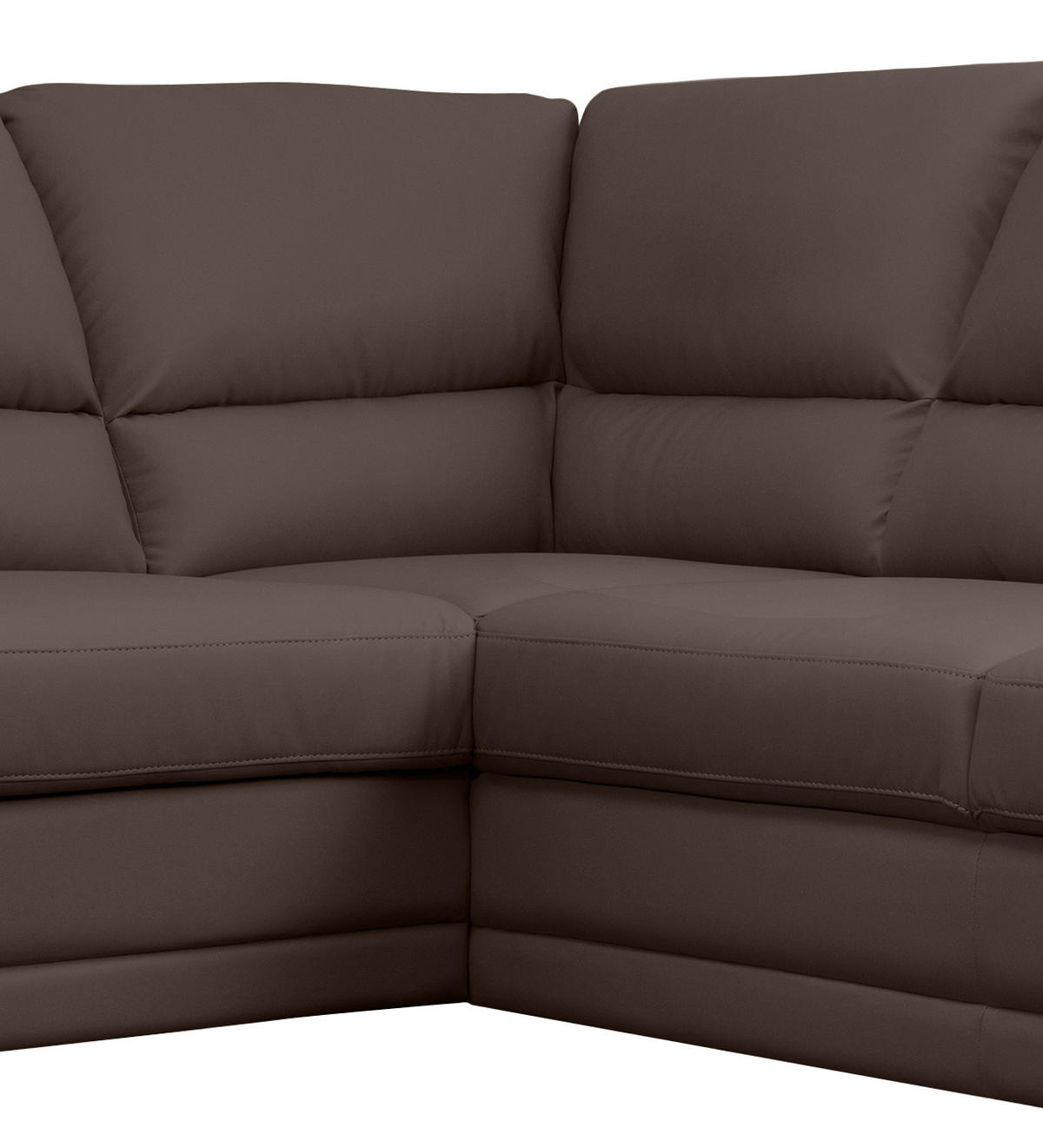 ECKSOFA in Lederlook Braun  245/225 cm  - Braun, Design, Kunststoff/Textil (245/225cm) - Livetastic