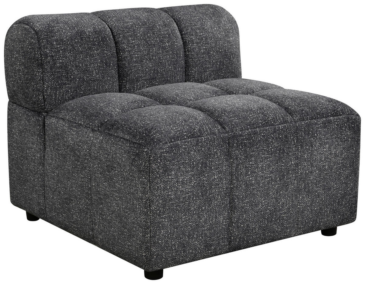 SOFAELEMENT Struktur  - Anthrazit/Schwarz, Design, Holz/Kunststoff (84/70/84cm) - MID.YOU