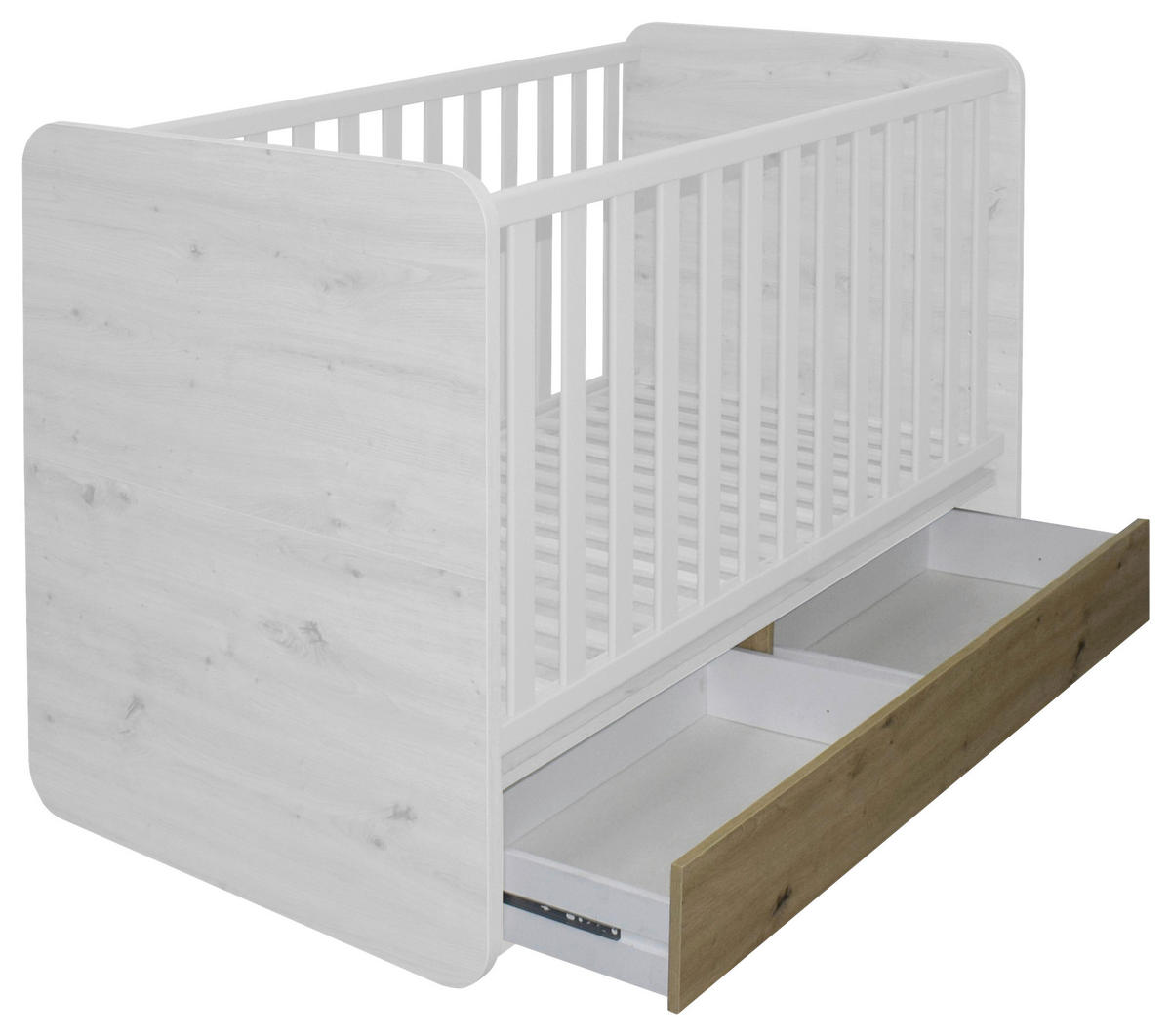 BETTKASTEN Eiche Artisan  - Eiche Artisan, Basics, Holzwerkstoff (139/22/40-72cm)