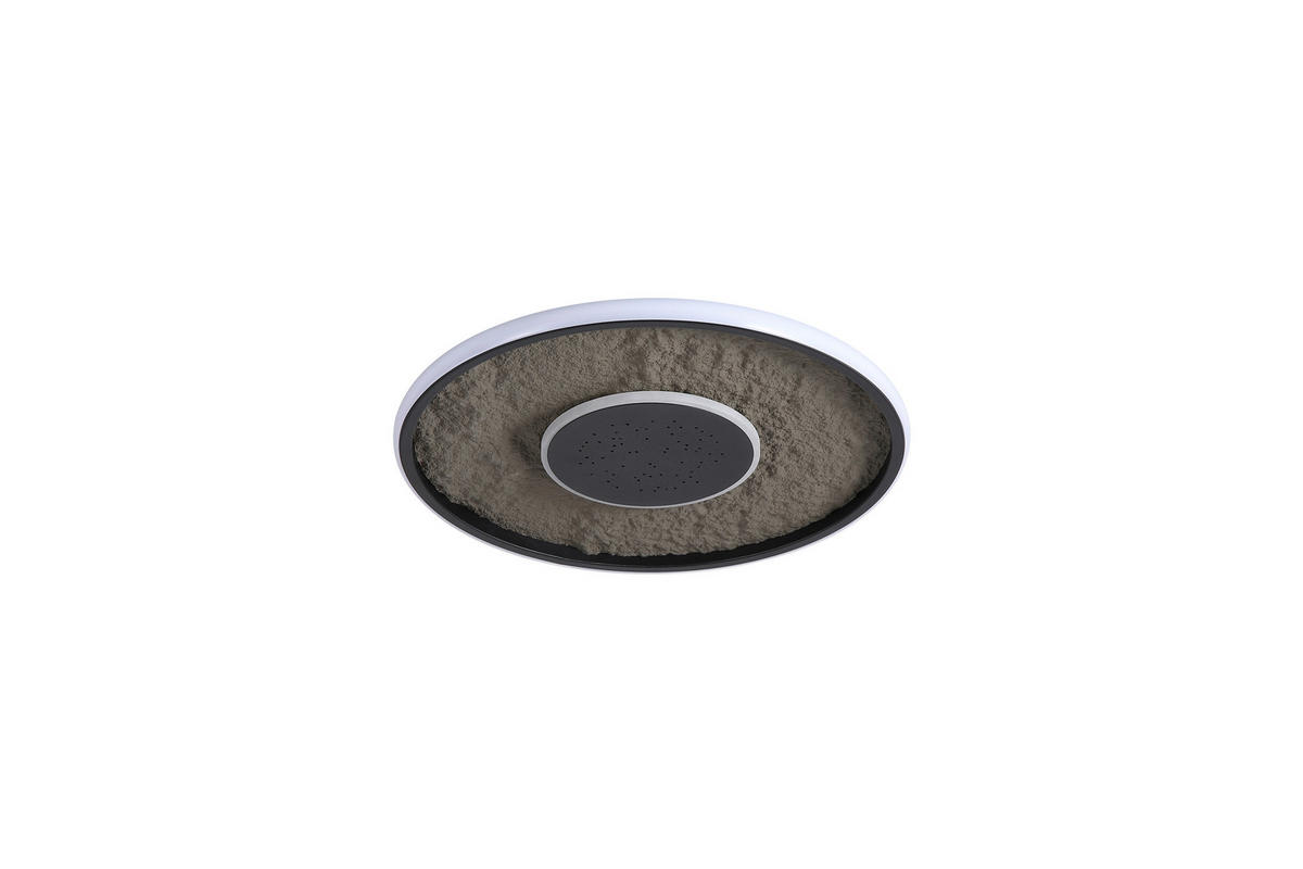 PLAFONIERĂ CU LED - alb/negru, Basics, plastic/metal (46/5,2cm)