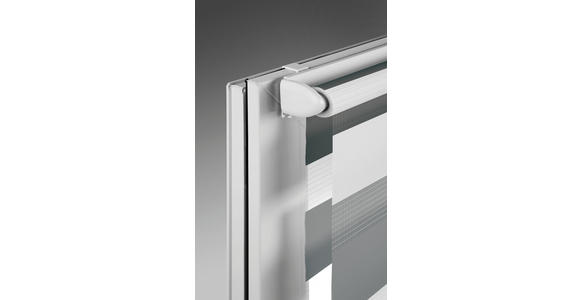 DOPPELROLLO 60/160 cm  - Anthrazit/Weiß, Design, Textil (60/160cm) - Homeware