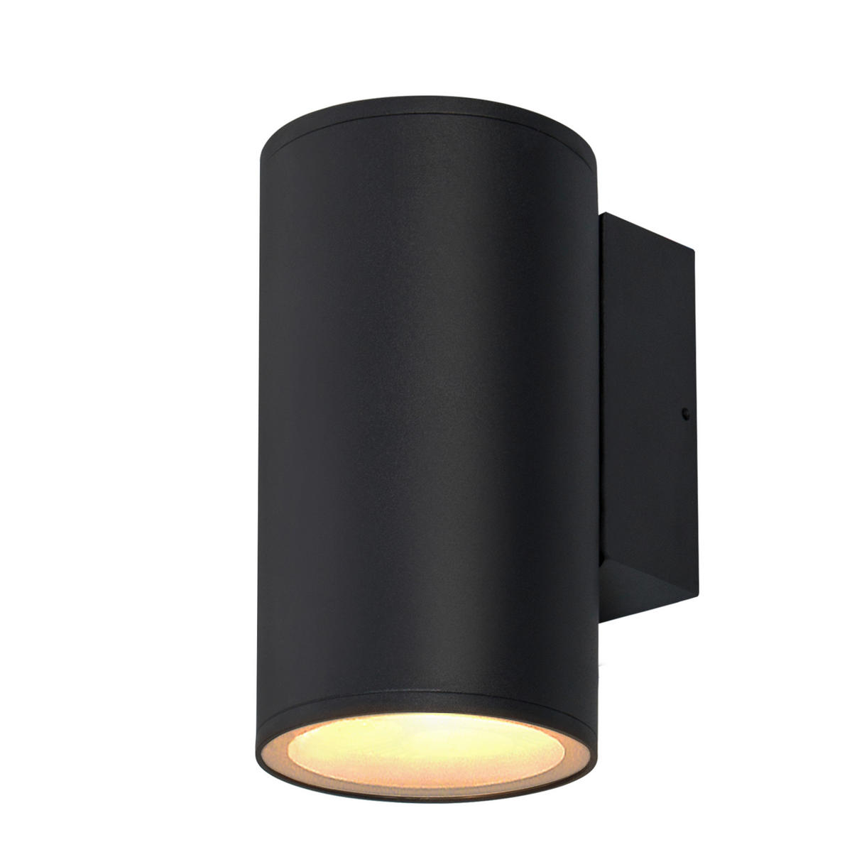 AUßENWANDLEUCHTE 10.8/14.5/20.4 cm   - Schwarz, Basics, Metall (10.8/14.5/20.4cm)