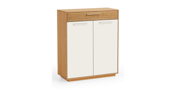 GARDEROBE 3-teilig in 140/195/37 cm - Eichefarben/Weiß, Design, Holz/Holzwerkstoff (140/195/37cm) - Novel