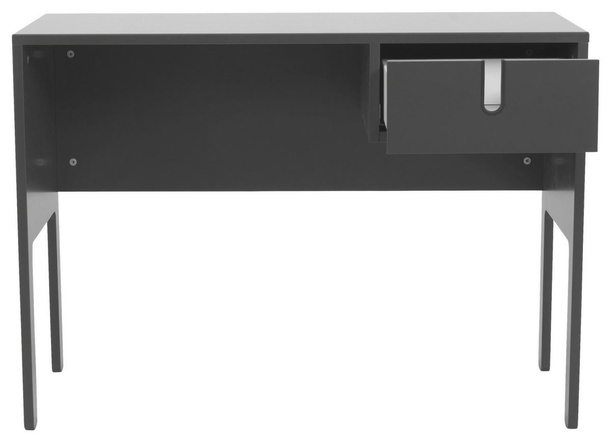 PSACÍ STŮL, šedá, 105/50/75 cm - šedá/černá, Design, kompozitní dřevo/plast (105/50/75cm)