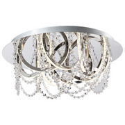 STROPNA LED SVETILKA 70356/1 - krom, Trendi, kovina/umetna masa (56cm)