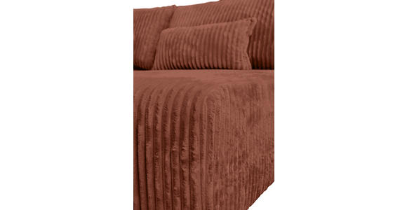 ECKSOFA Bronzefarben Cord - Schwarz/Bronzefarben, MODERN, Holz/Textil (210/145cm) - Carryhome