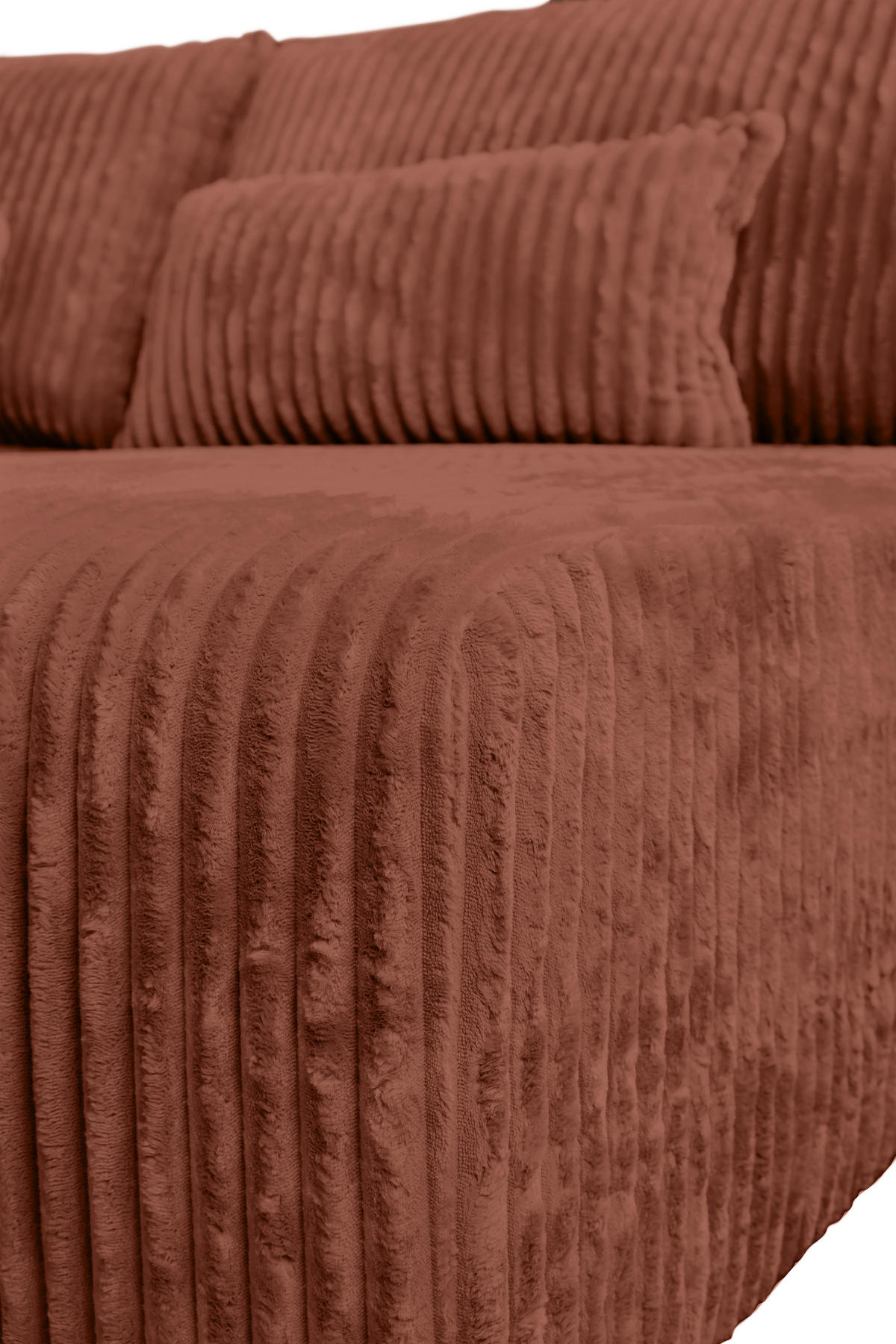 ECKSOFA in Cord Bronzefarben  210/145 cm  - Schwarz/Bronzefarben, MODERN, Holz/Textil (210/145cm) - Carryhome