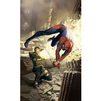 FOTOTAPETE SPIDER-MAN DODGE  - Gelb, Design, Textil (150/250cm) - Marvel