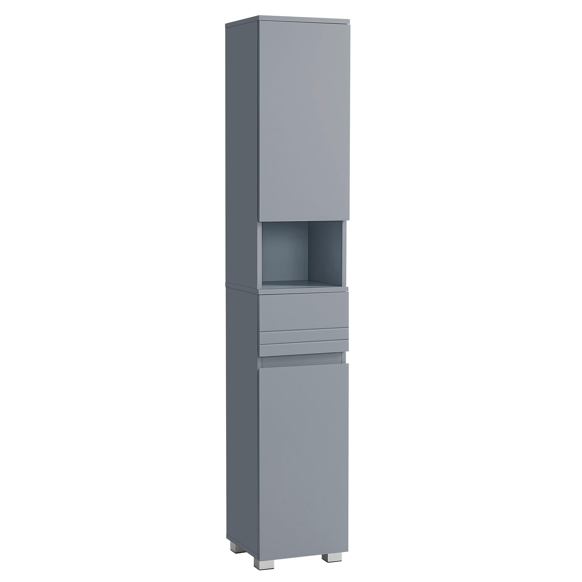 HOCHSCHRANK 30/170/30 cm  - Grau, Trend, Holzwerkstoff (30/170/30cm) - MID.YOU