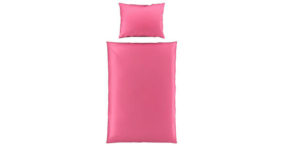 WENDEBETTWÄSCHE 140/220 cm - Pink/Beere, Basics, Textil (140/220cm) - Novel