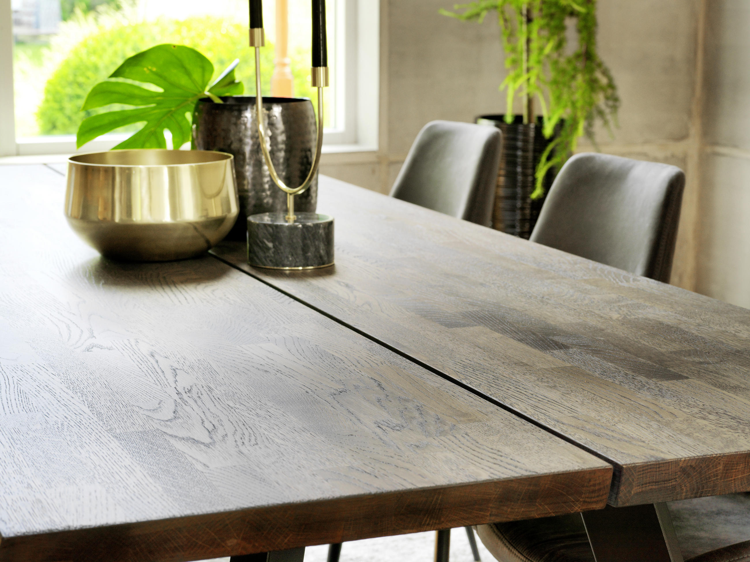MATBORD i trä, metall 240/100/75 cm   - svart, Design, metall/trä (240/100/75cm) - Rowico