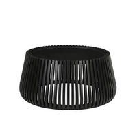 COUCHTISCH Mangoholz massiv 80/80/36 cm rund Schwarz  - Schwarz, Design, Holz (80/80/36cm) - MID.YOU
