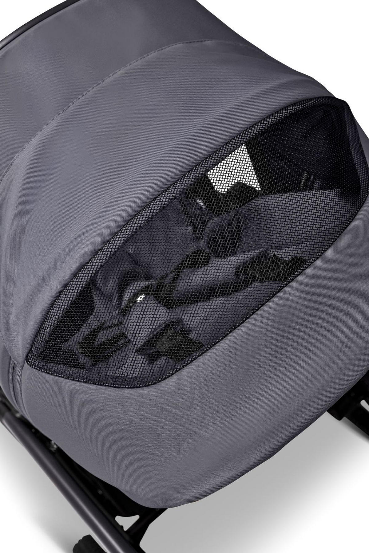 KINDERWAGENSET  GIO FOLD SET AIR  graphite  - Hellgrau/Grau, Basics, Textil/Metall (120/58/92cm) - Moon Edition