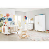 BABYZIMMER LUMI  - Eichefarben/Weiß, Basics, Holzwerkstoff - Pinolino