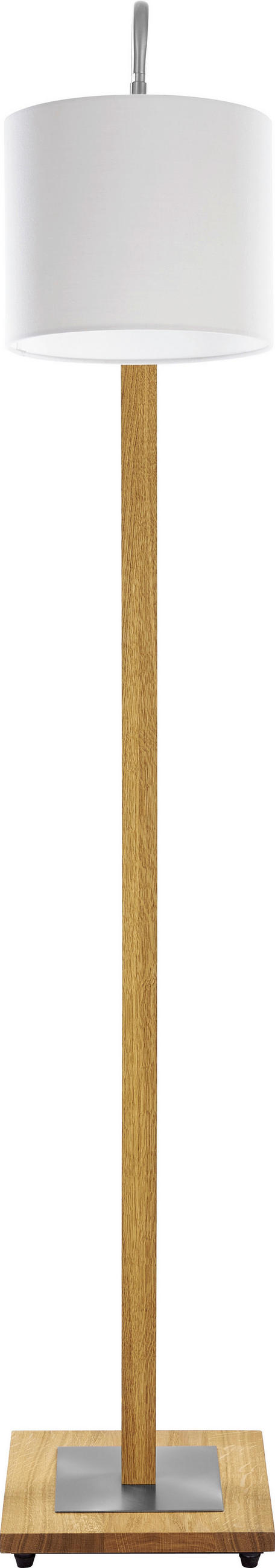 LED-STEHLEUCHTE 36,2/125 cm    - Eichefarben/Silberfarben, Basics, Naturmaterialien/Holz (36,2/125cm) - Herzblut
