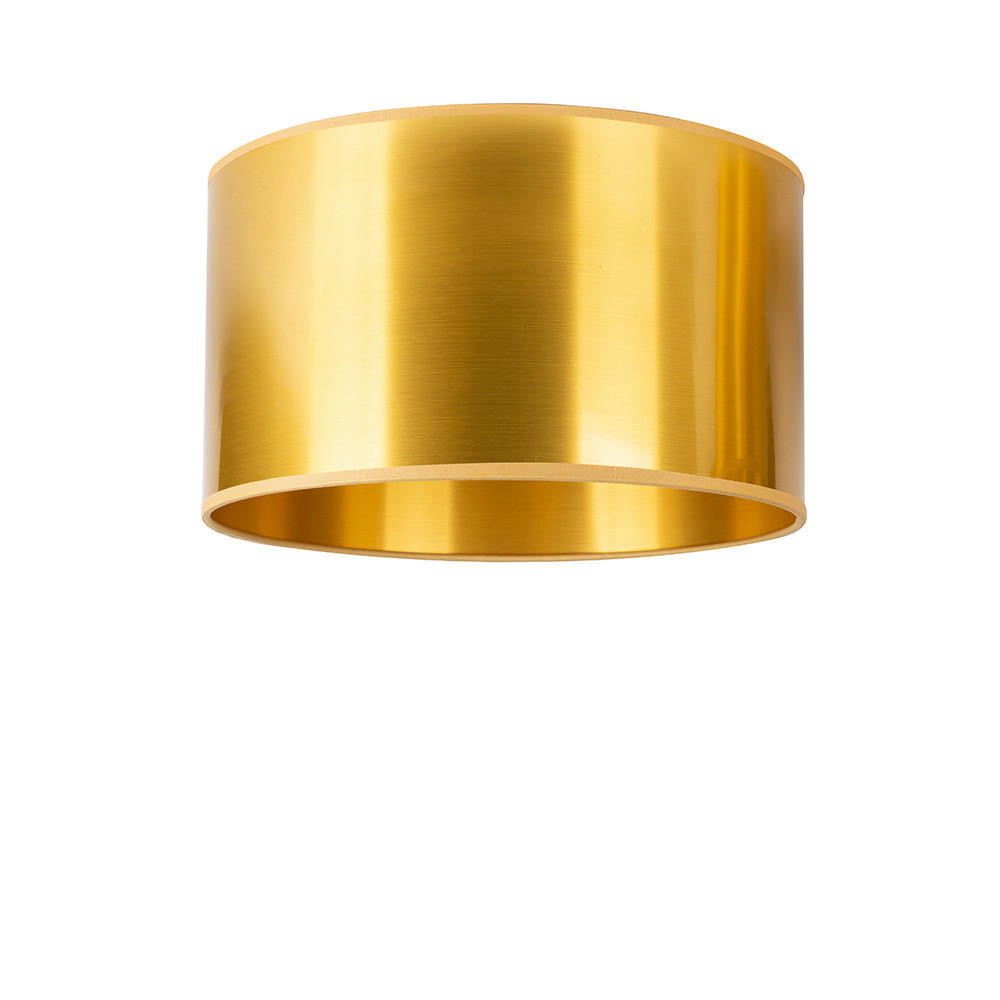 LEUCHTENSCHIRM Gold 40/40/35 cm  - Goldfarben, Basics, Textil/Metall (40/40/35cm)