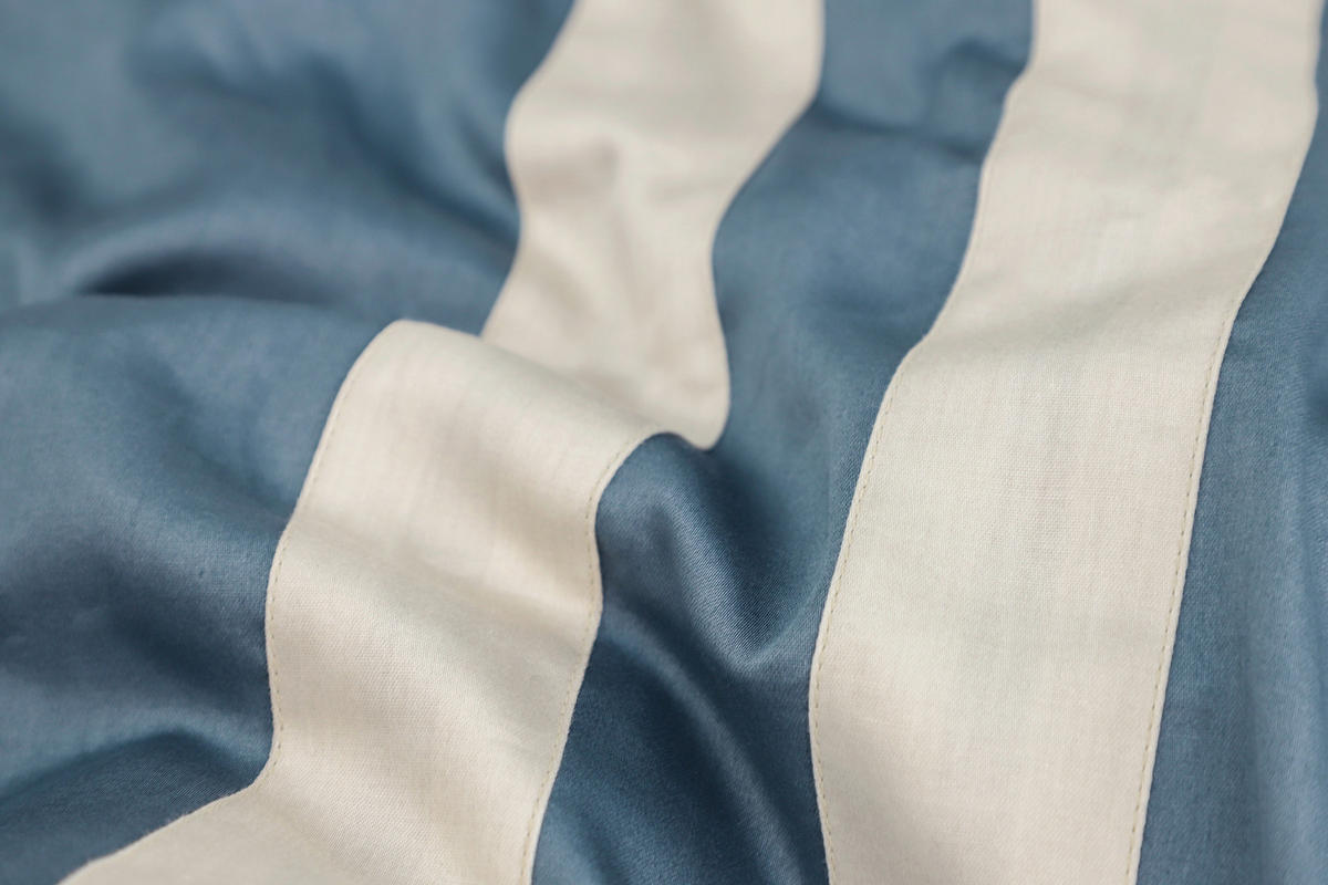 WENDEBETTWÄSCHE Marcel.Remus.Design - Son Vida blau Satin 135/200 cm  - Blau/Weiß, Design, Textil (135/200cm)