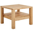 COUCHTISCH Wildeiche massiv 75/75/58 cm quadratisch Eichefarben  - Eichefarben, Natur, Holz (75/75/58cm) - Linea Natura