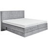 BOXSPRINGBETT 160/200 cm  in Grau  - Grau, KONVENTIONELL, Holz/Textil (160/200cm) - Dieter Knoll