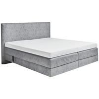 BOXSPRINGBETT 180/200 cm  in Grau  - Grau, Konventionell, Holz/Textil (180/200cm) - Dieter Knoll